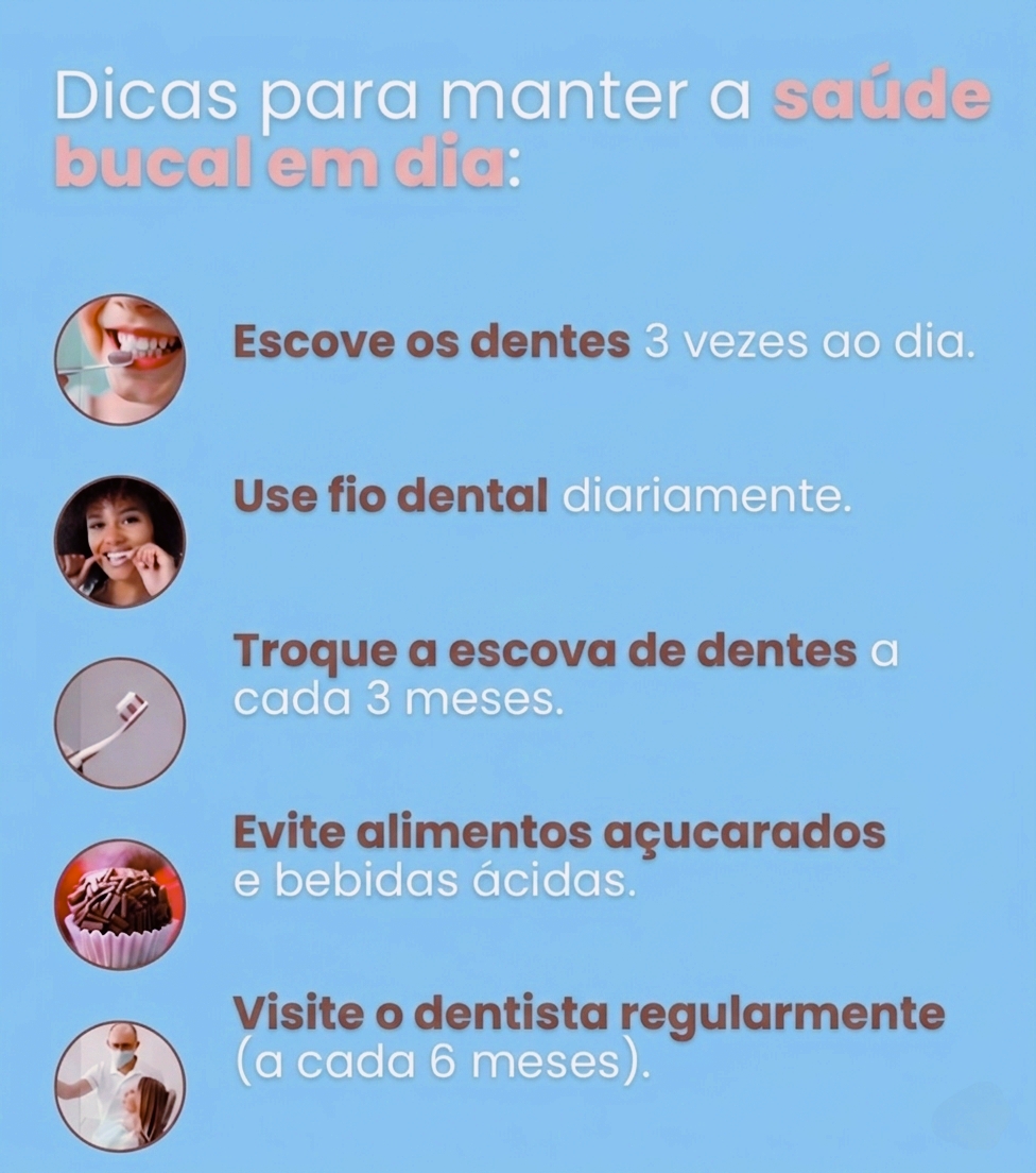 Dicas para manter a saúde bucal em dia