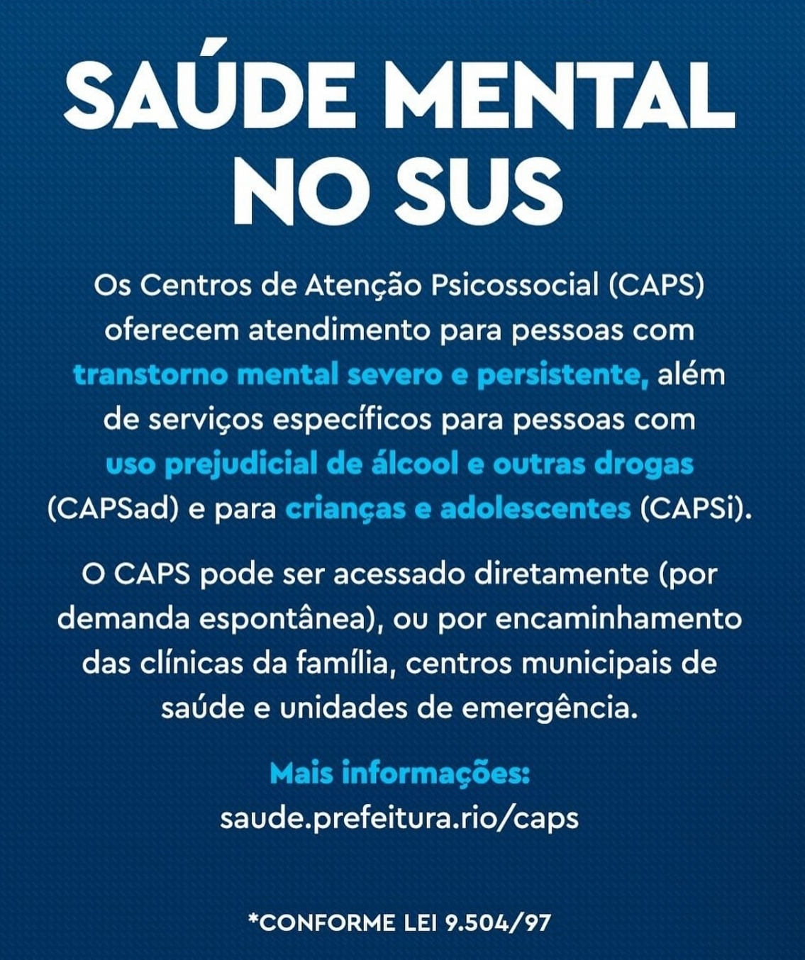 CAPS - atendimento em saúde mental
